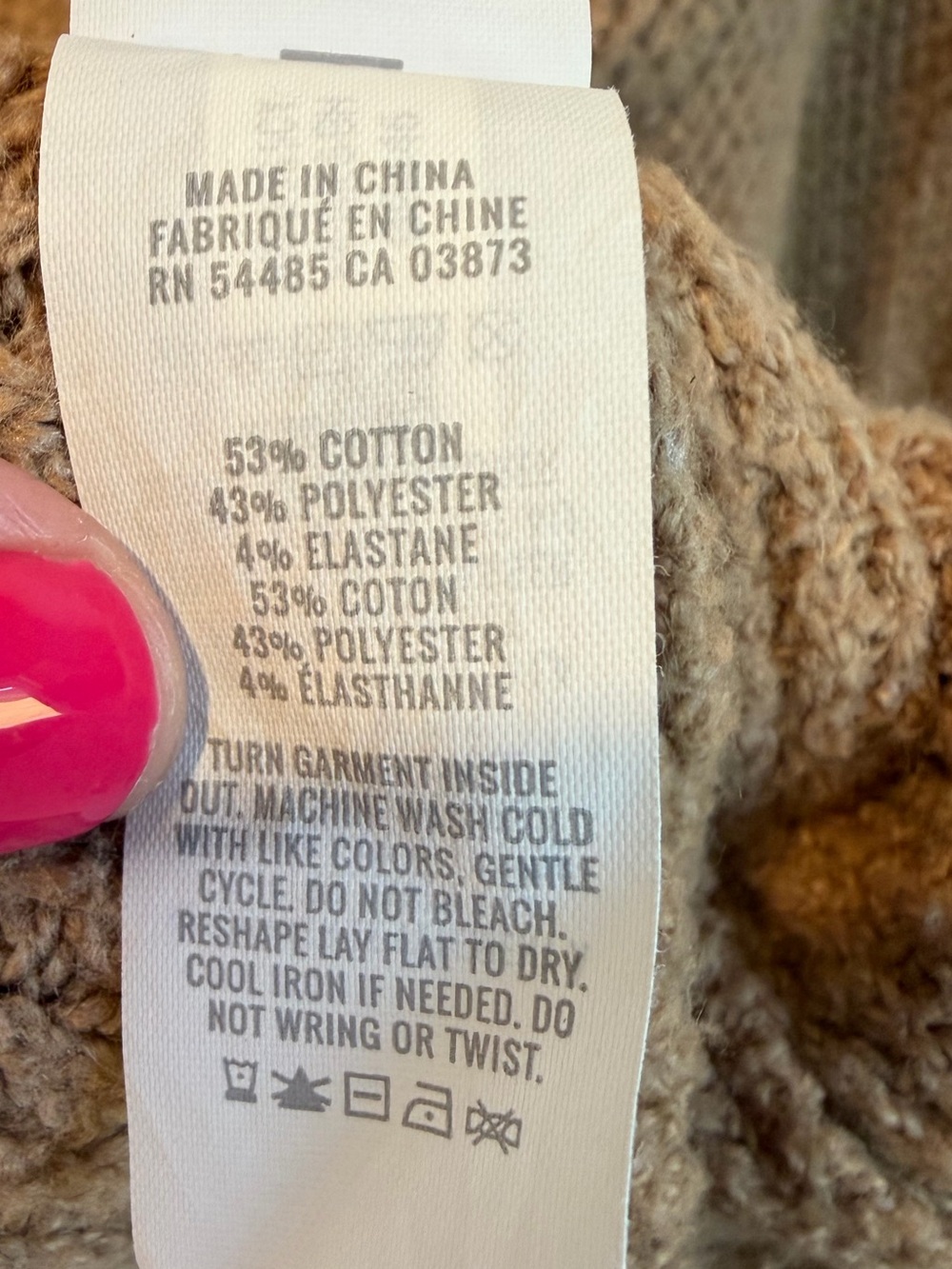 Aerie Oversized Small Brown / Tan Knit Sweater Pullover Quarter Zip Stretchy - Picture 5 of 8